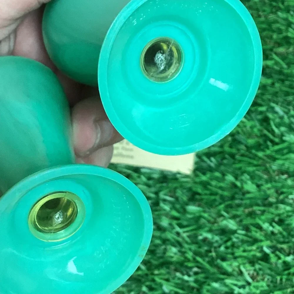 Teal CARVANITE Boxed Art Deco Salt & Pepper Shakers Set